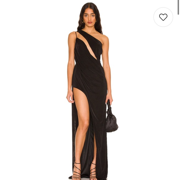 Katie May Dresses & Skirts - Katie May Black One-Shoulder Gown